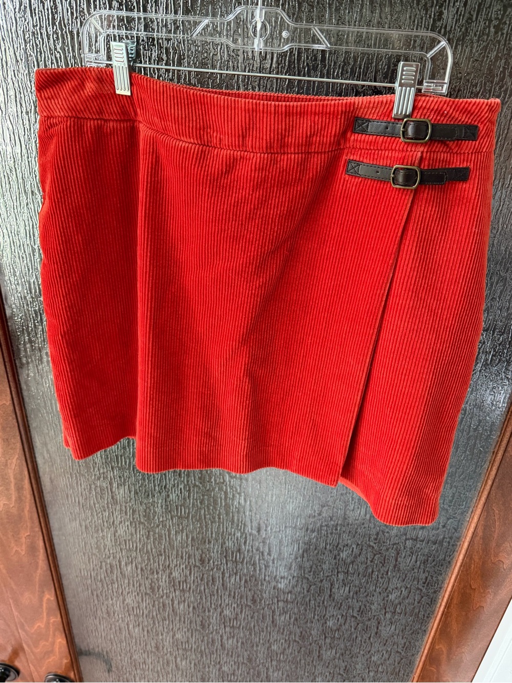 Stunning Boden corduroy skirt US 14 R |red/coral-red fall color! ❤️🍂